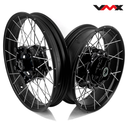 VMX-Racing Fit Honda NX400 NX500 2024-2025 Black Hub & Black Rim 2.5*19 & 4.25*17 Tubeless Wheels