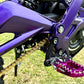 KKE Footpegs Billet Foot Rest For Segway X160 X260 Sur Ron Light Bee-X Electric Bike Purple & Gold