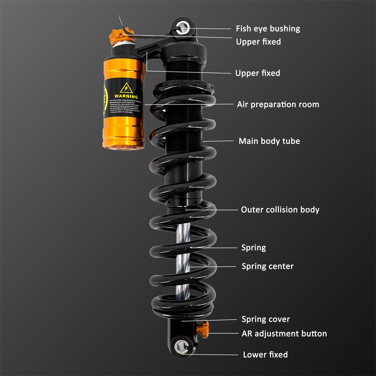 Surron Rear KKE Brand-new Modified Rear Suspension Shock for Surron Light Bee / Li ...