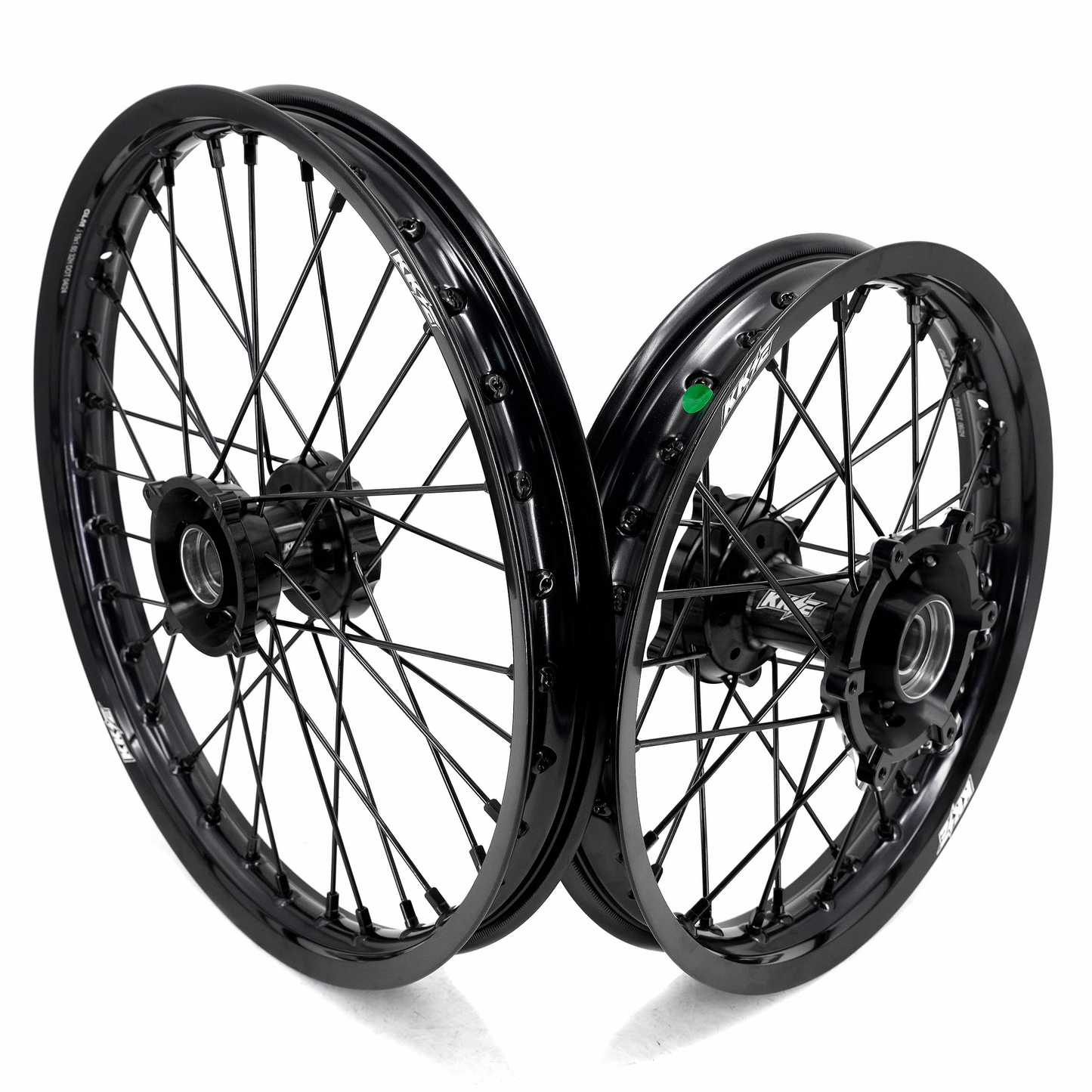 KKE 19 & 16 Kid's Big Spoke Wheels Rims Fit KTM SX 85 2025 All Black