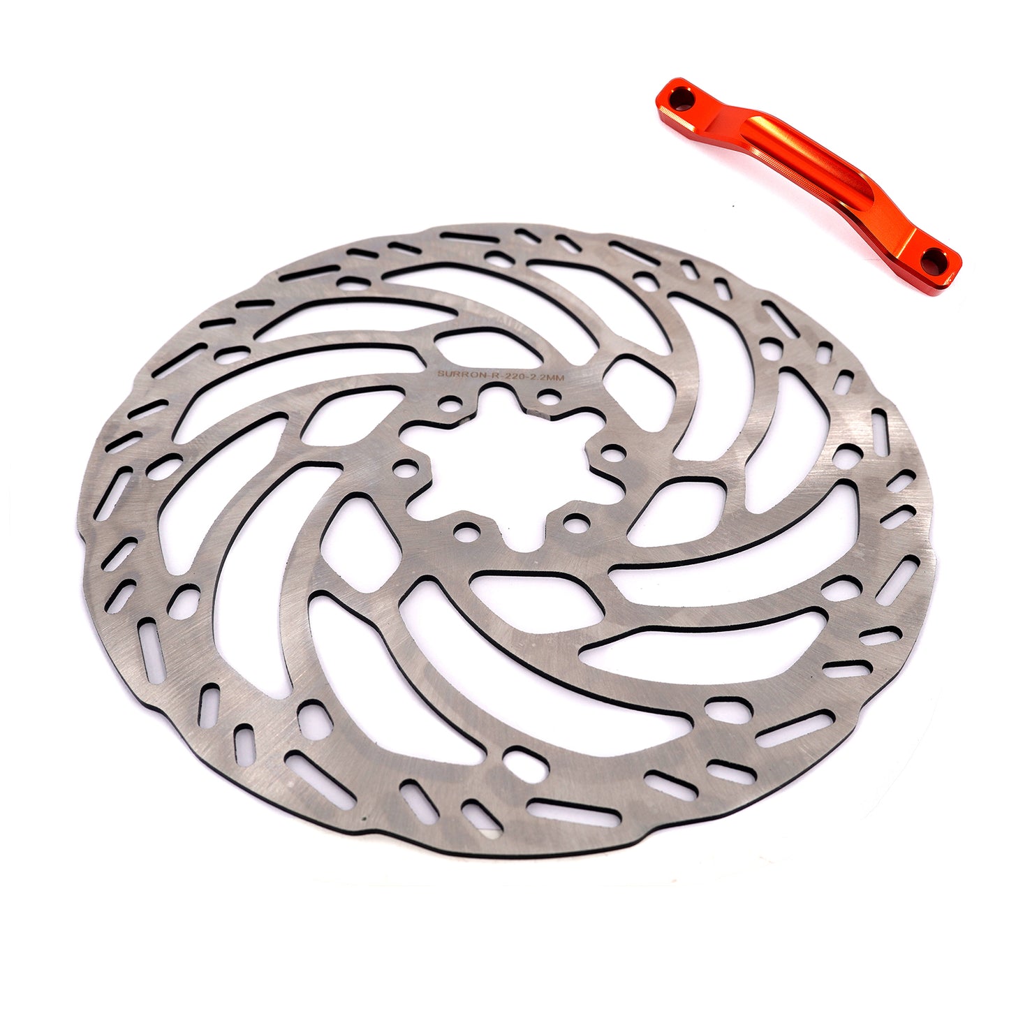 KKE Front 220MM Disc with Adapter For Surron Light Bee X, Segway X160/X260, E-Ride Pros SS, Talaria MX3 (Collective)