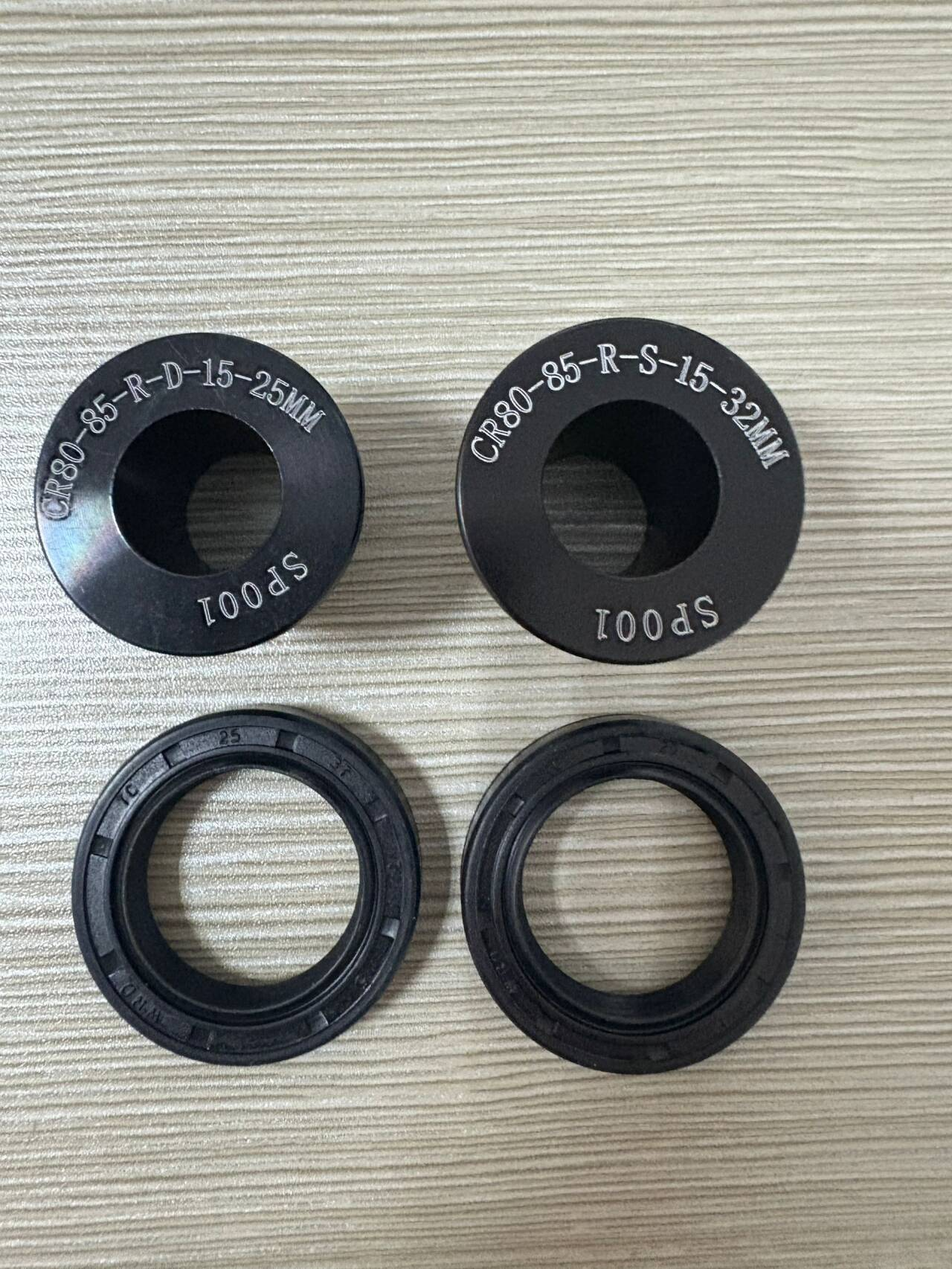 KKE Replacement Rear Black Spacers Kit Fit KKE Modified Wheels for HONDA CR80R CR85R