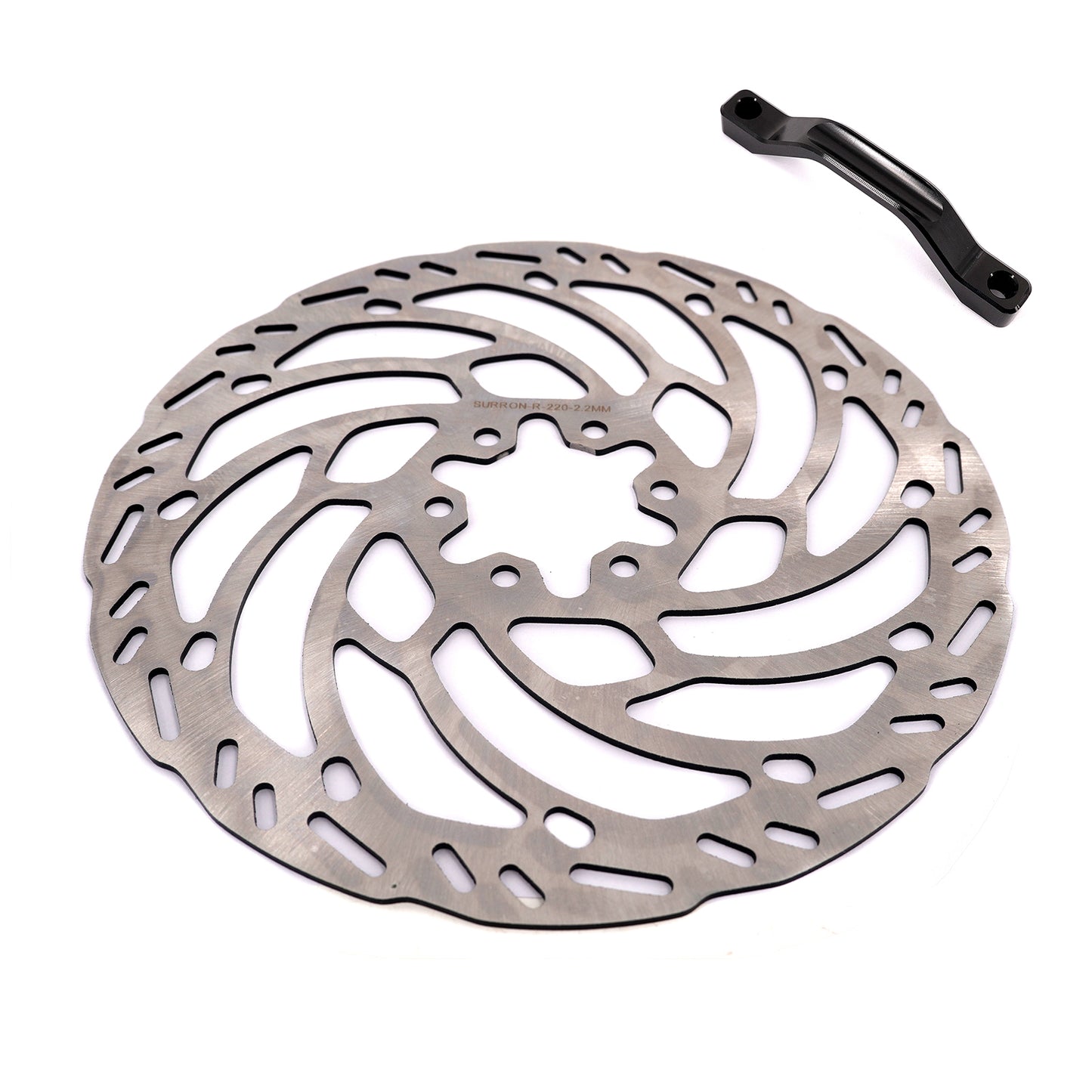 KKE Front 220MM Disc with Adapter For Surron Light Bee X, Segway X160/X260, E-Ride Pros SS, Talaria MX3 (Collective)