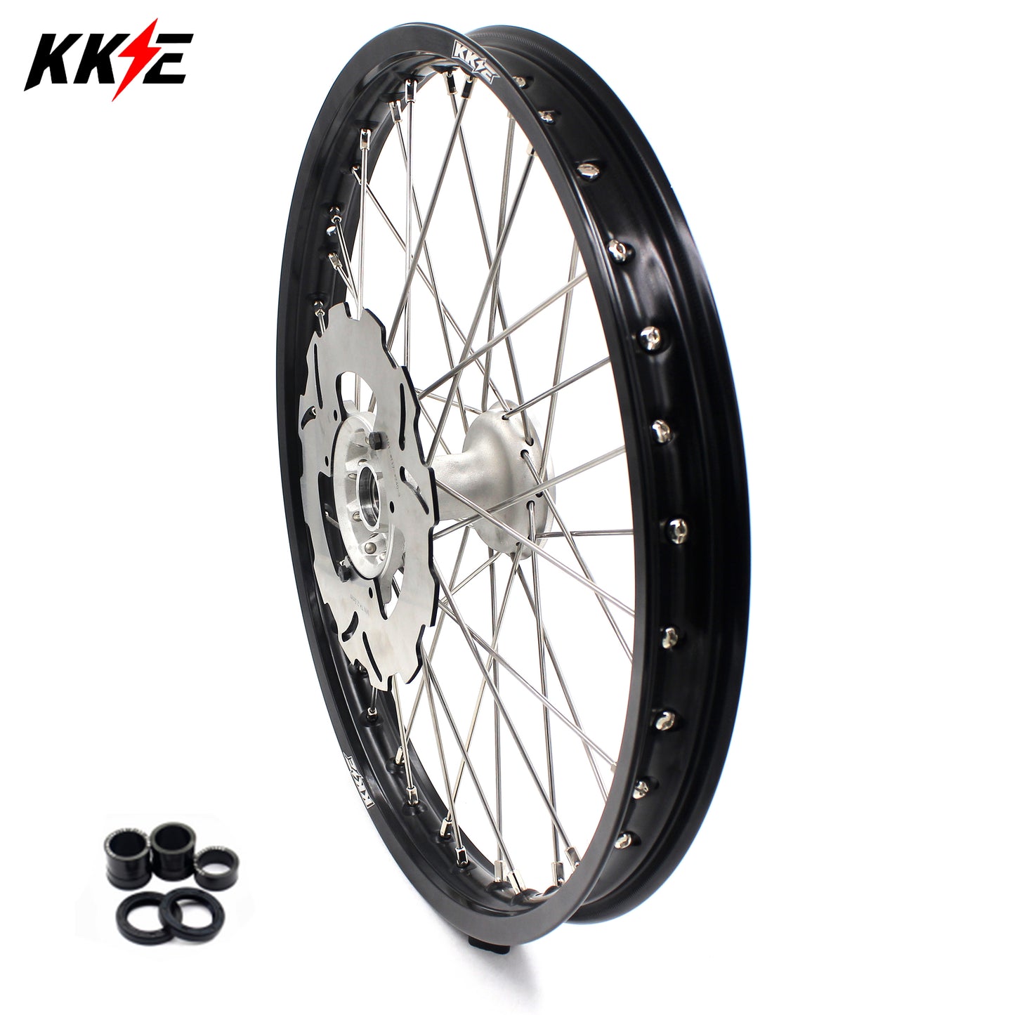 KKE 21" Cast Hub Billet Rim Wheel Fit Honda XR400R 1996-2004 Disc