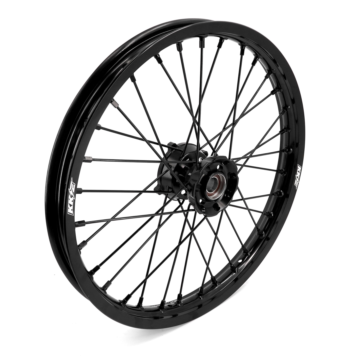 KKE 19 & 16 Kid's Big Spoke Wheels Rims Fit KTM SX 85 2025 All Black