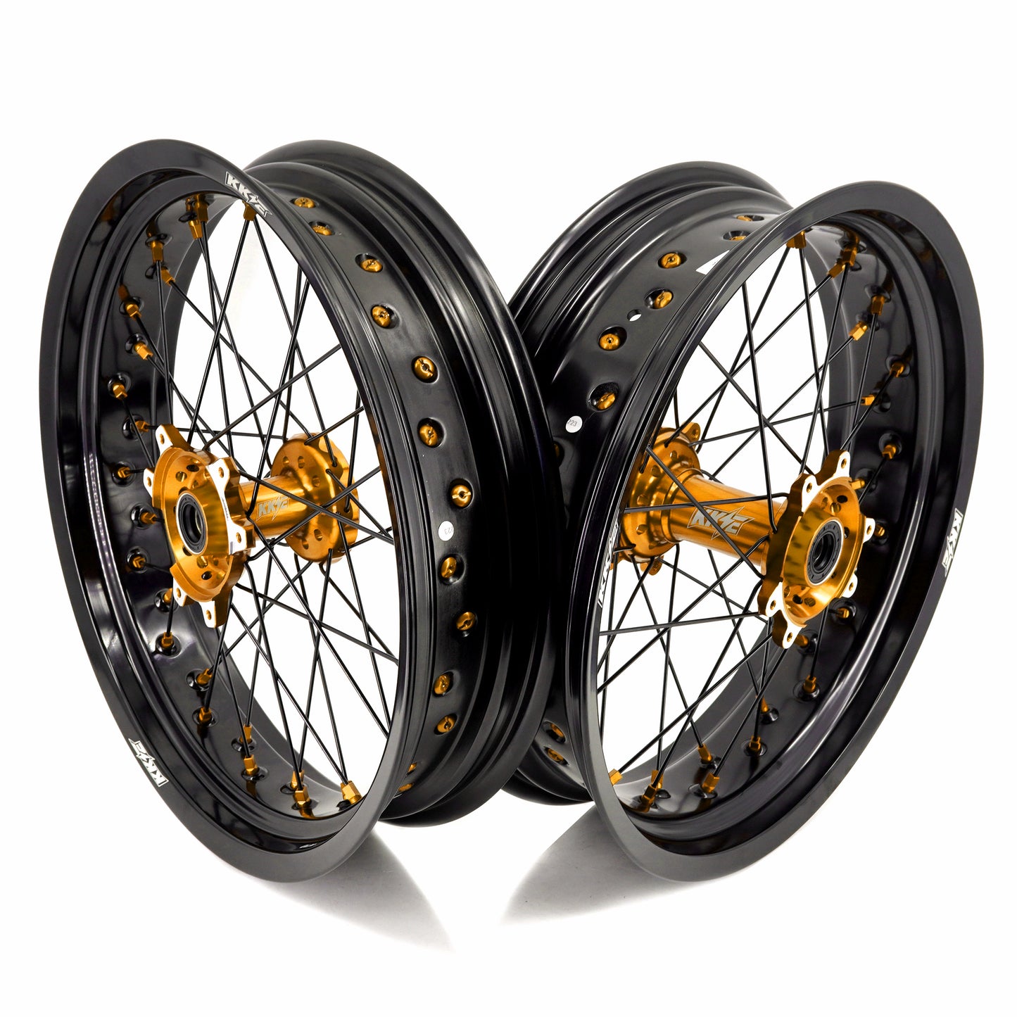 China Stock KKE 3.5/4.25*17" Electric Supermoto Wheels Rim Fit For SurRon Ultra Bee 2023 Gold