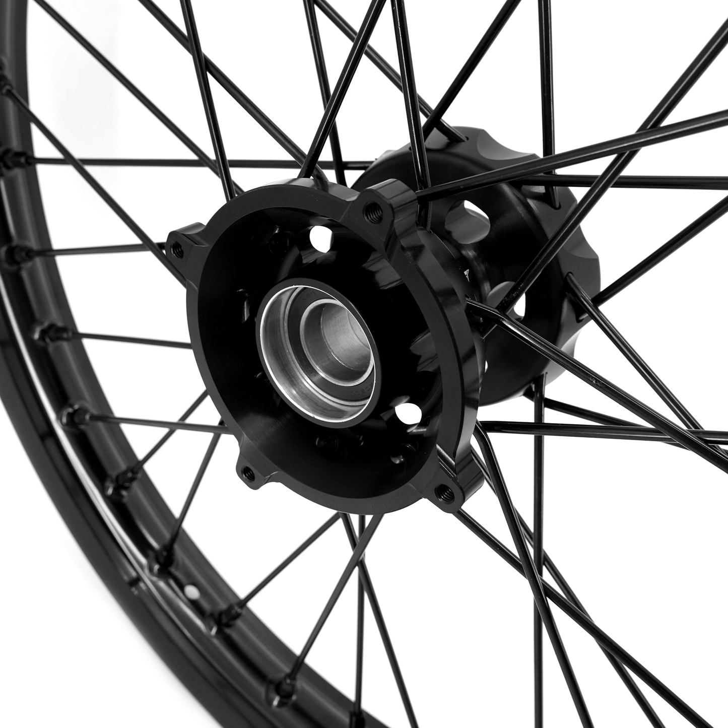 KKE 19 & 16 Kid's Big Spoke Wheels Rims Fit KTM SX 85 2025 All Black