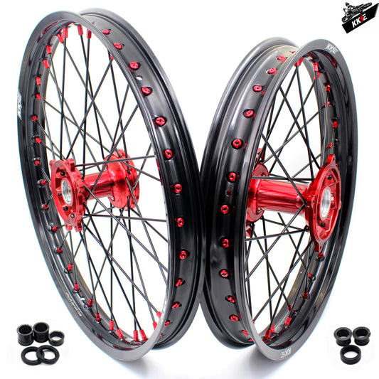 KKE 21 & 19 Casting Wheels for Honda CRF250R 2004-2013 CRF450R 2002-2012 Disc