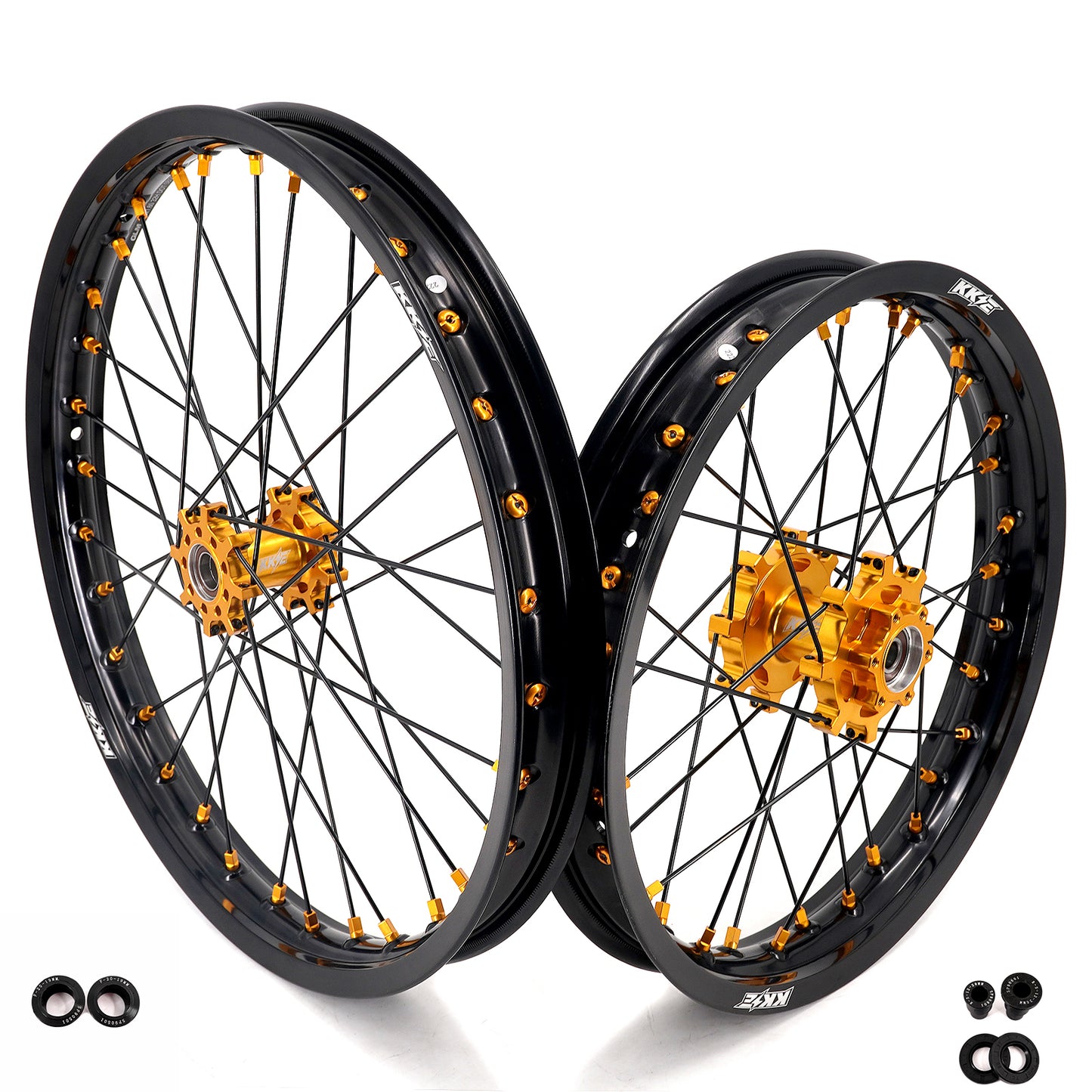 KKE Factory Stock KKE 1.6*19" & 1.85*16" Electric Dirtbike Wheels Rim For Sur Ron Light Bee-X 2019-2024 Gold