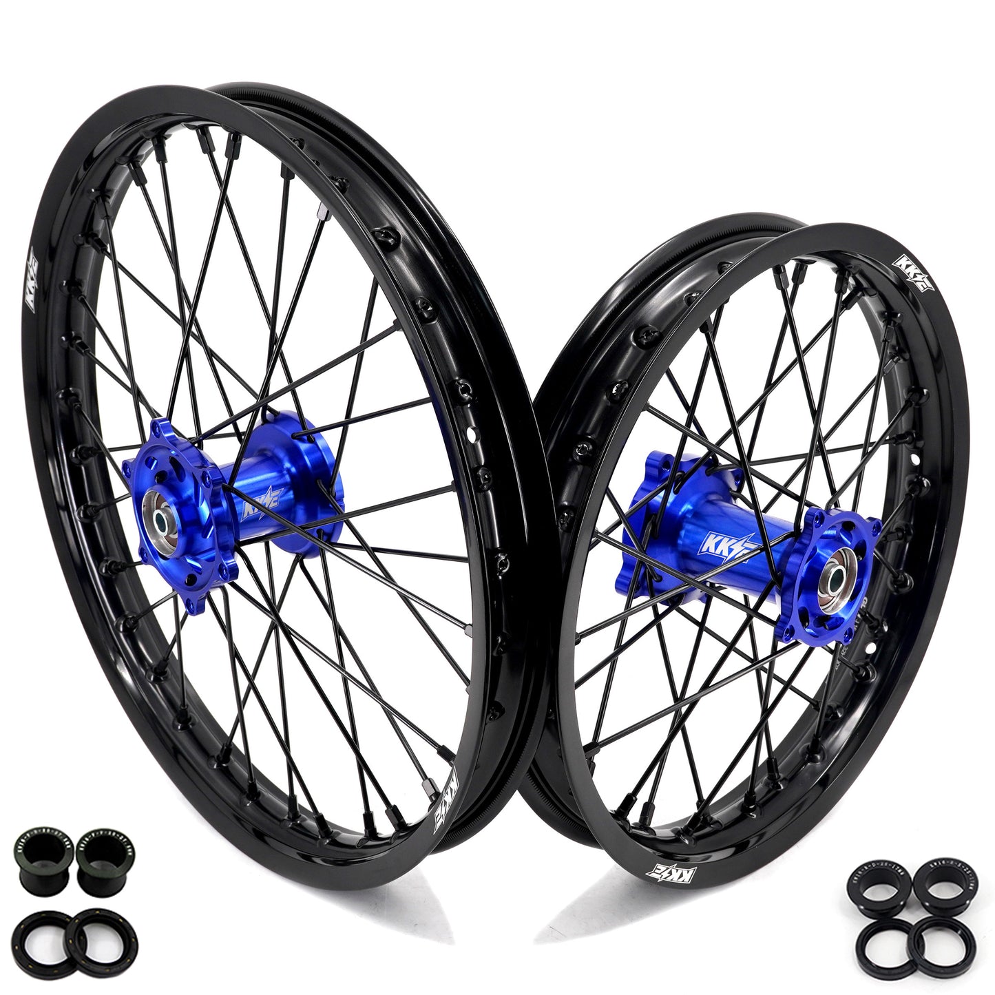 KKE 1.6*19 & 1.85*16 Spoked Kid's Wheels Rims Set for Kawasaki KX80 KX85