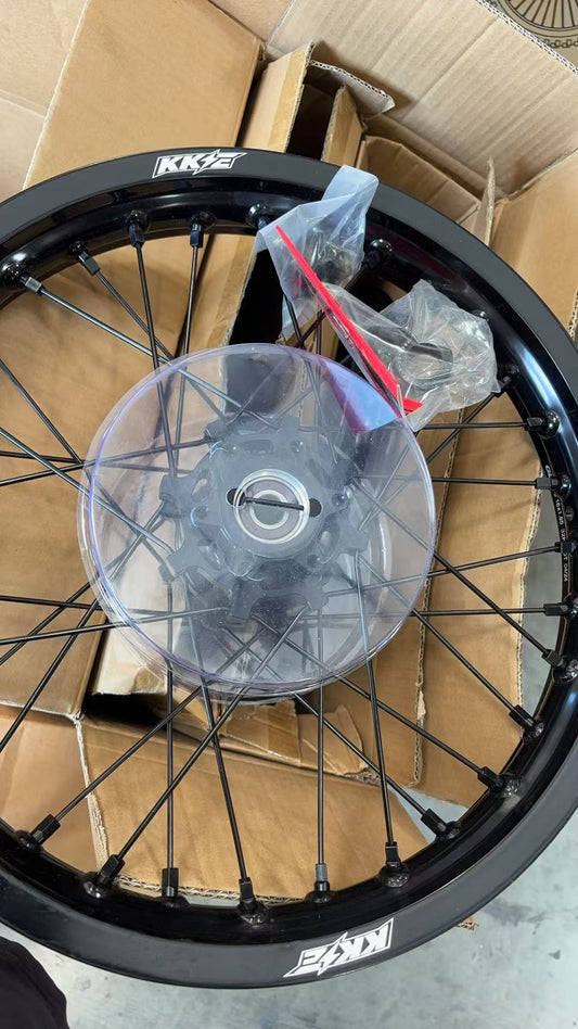 Second-hand US Stock KKE 19" 16" Spoke Wheels Rims Fit Talaria Sting MX3 / R MX4 Electric E-bike All Black