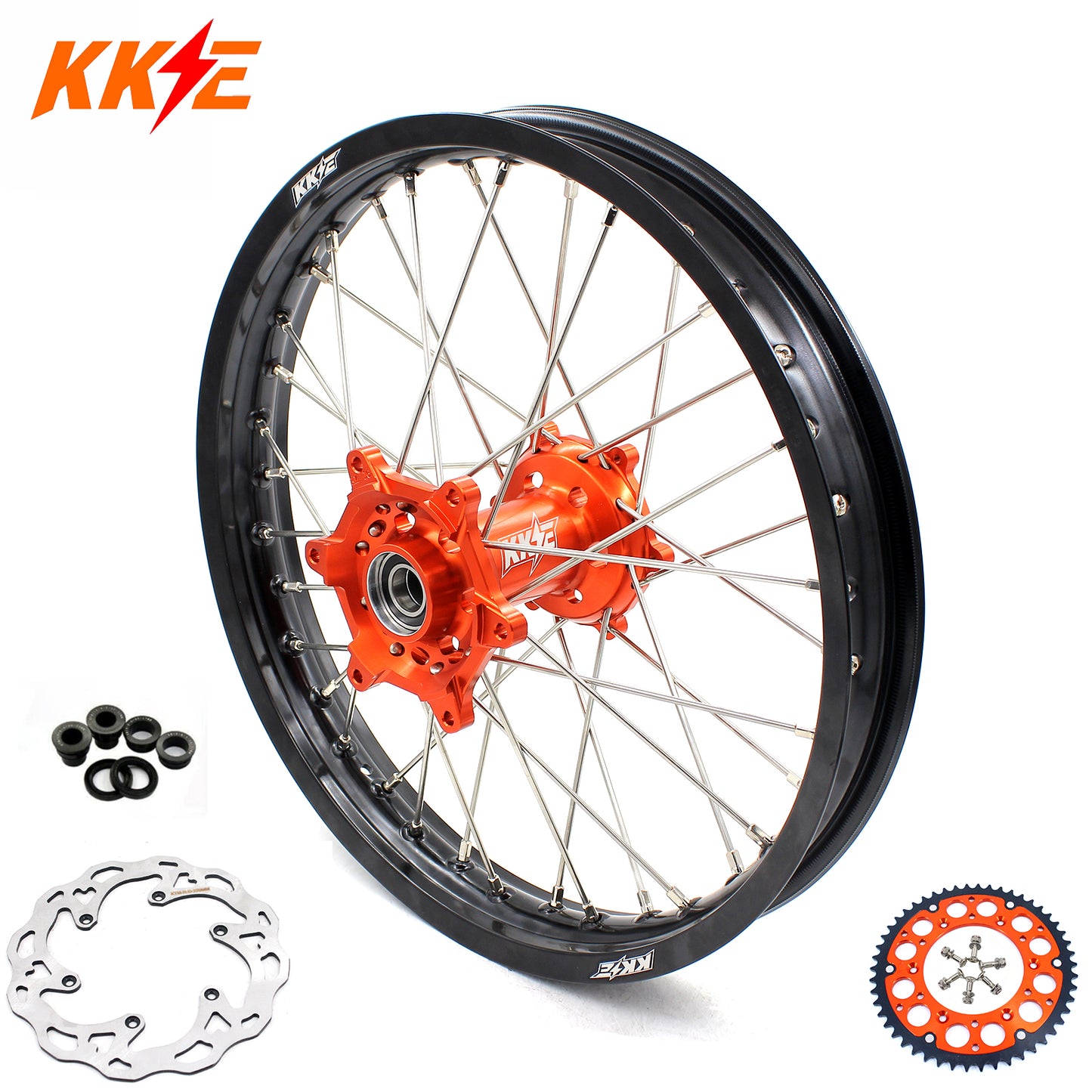 KKE 19×2.15 or 18×2.15 Rear Wheel Rim For KTM SX SXF XCF XCW EXC EXCF 125-530CC 2003-2024