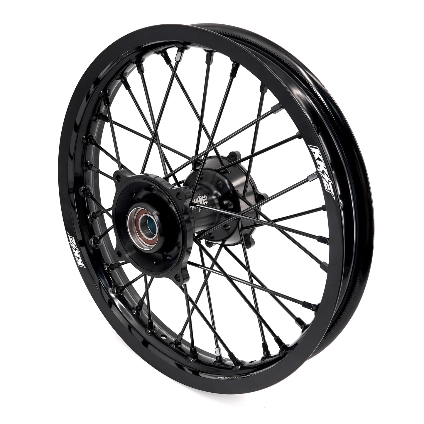 KKE 19 & 16 Kid's Big Spoke Wheels Rims Fit KTM SX 85 2025 All Black