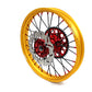 KKE 21" 18" Cast Red Hubs Billet With Gold Rim For HONDA CR125R 1998-2001 CR250R 1997-2001