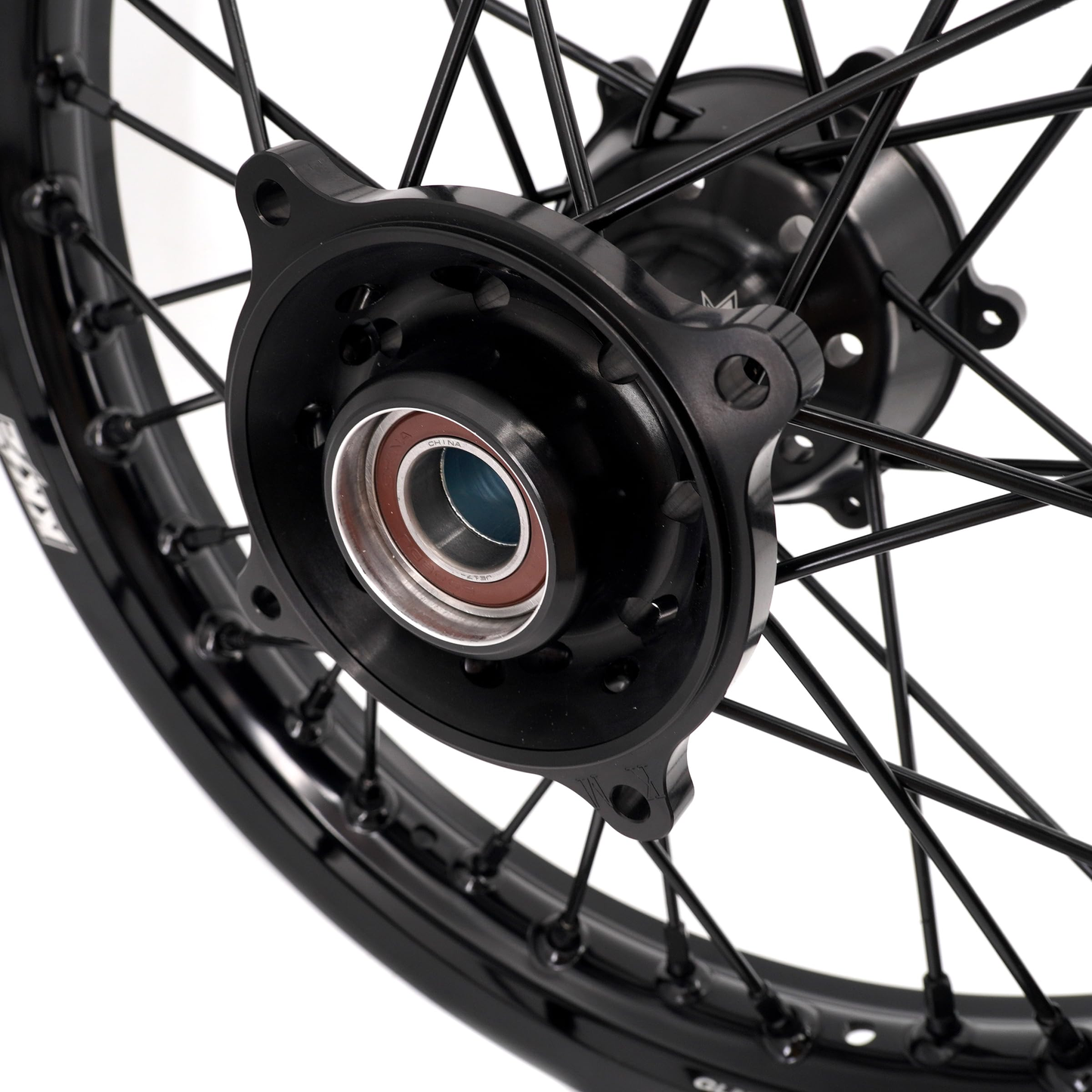 KKE 19 & 16 Kid's Big Spoke Wheels Rims Fit KTM SX 85 2025 All Black