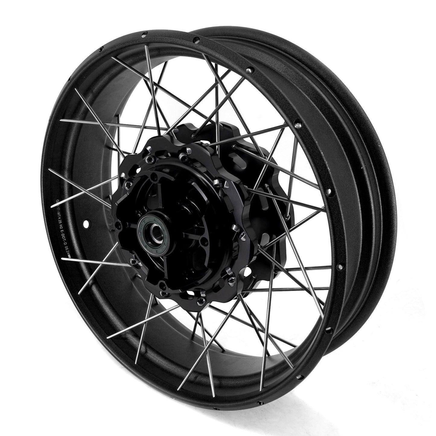 VMX-Racing Fit Honda NX400 NX500 2024-2025 Black Hub & Black Rim 2.5*19 & 4.25*17 Tubeless Wheels