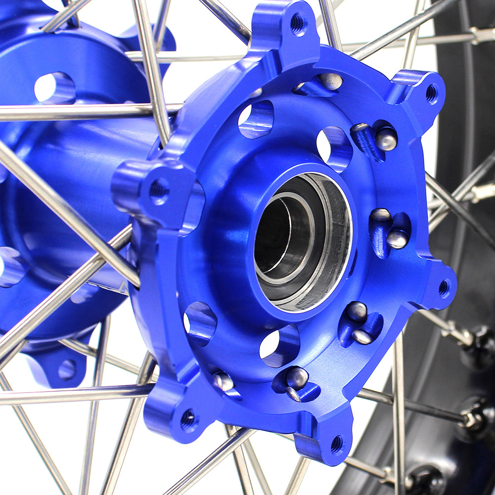 KKE 17Inch KX250F KX450F 2006-2021 For KAWASAKI Supermoto Alloy Wheels Rim Blue