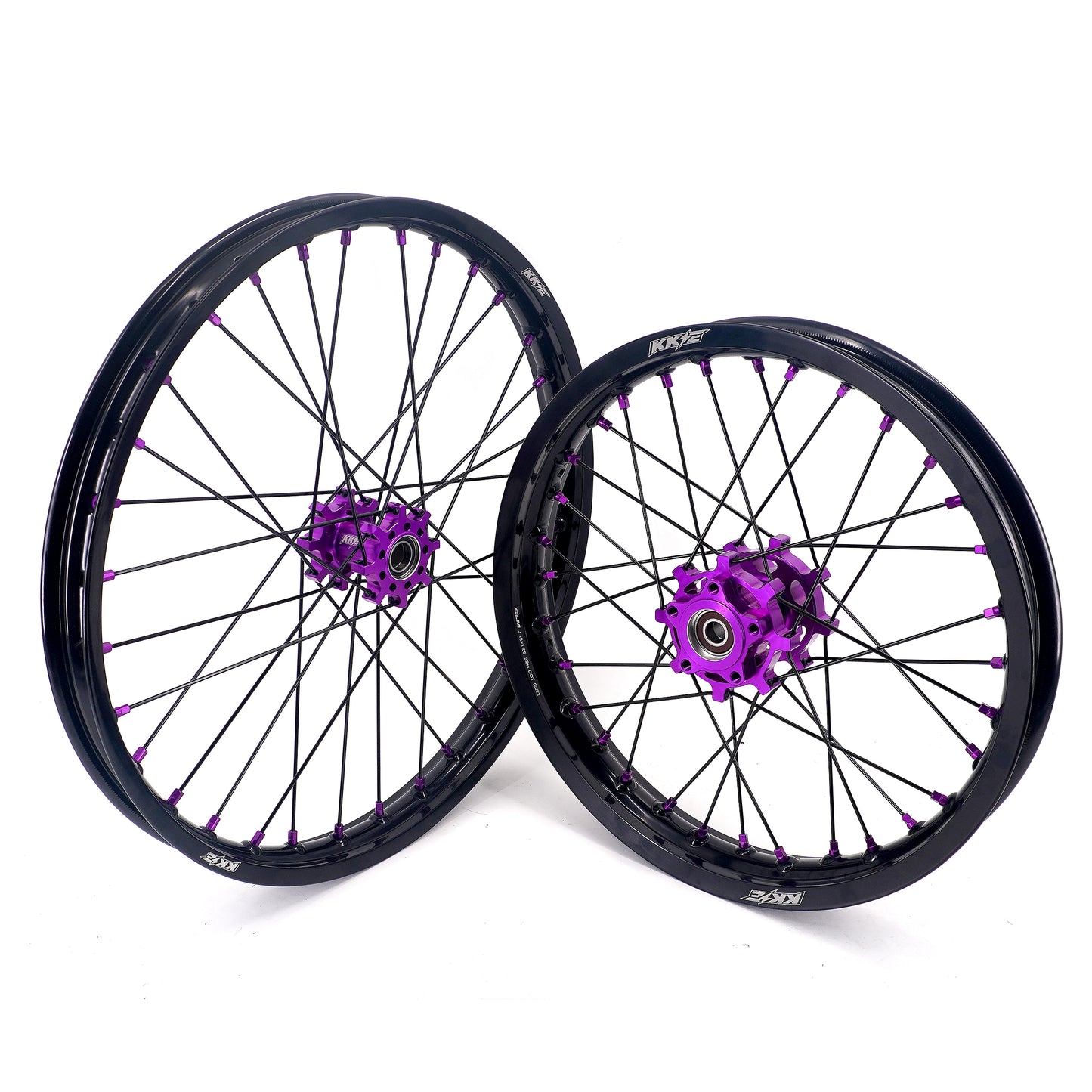 KKE 21" 18" E-Bike Motorcycle Wheels Rims Fit For E-Ride PRO-SS 2024 Purple Hubs