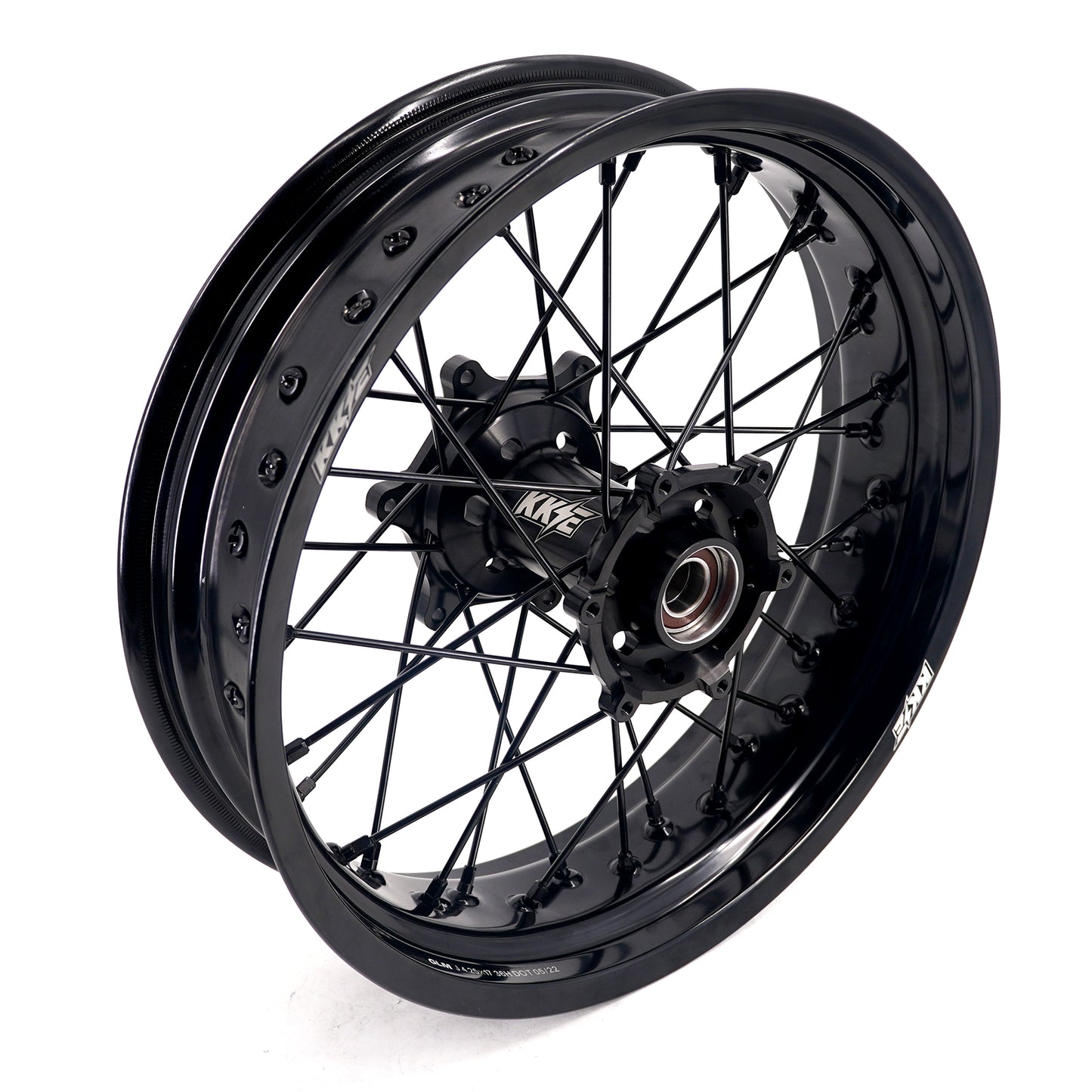 KKE 17Inch Supermoto Rims For KTM SX SX-F XC-F XC EXC EXC-F 2003-2024 Black