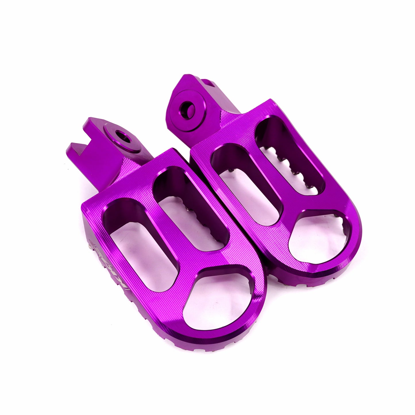 KKE Footpegs Billet Foot Rest For Segway X160 X260 Sur Ron Light Bee-X Electric Bike Purple & Gold