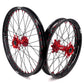 KKE Factory Stock KKE 21" & 18" E-Bike Spoke Wheels Rims Fit SurRon Ultra Bee 2023-2024 Red Hub & Black Rim