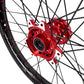 KKE Factory Stock KKE 21" & 18" E-Bike Spoke Wheels Rims Fit SurRon Ultra Bee 2023-2024 Red Hub & Black Rim
