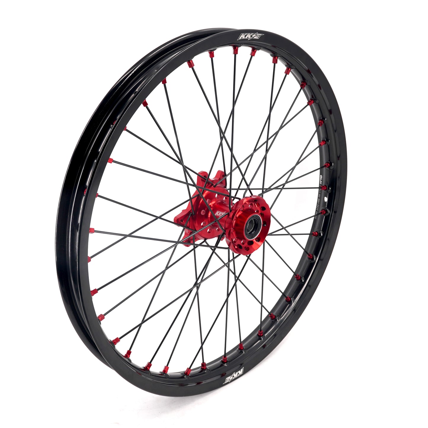 China Factory Stock KKE 21" & 18" E-Bike Spoke Wheels Rims Fit SurRon Ultra Bee 2023-2024 Red Hub & Black Rim