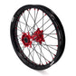 KKE Factory Stock KKE 21" & 18" E-Bike Spoke Wheels Rims Fit SurRon Ultra Bee 2023-2024 Red Hub & Black Rim