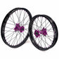 China Factory Stock KKE 21" & 18" E-Bike Spoke Wheels Rims Fit SurRon Ultra Bee 2023-2024 Purple Hub & Black Rim