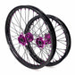 China Factory Stock KKE 21" & 18" E-Bike Spoke Wheels Rims Fit SurRon Ultra Bee 2023-2024 Purple Hub & Black Rim