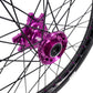 China Factory Stock KKE 21" & 18" E-Bike Spoke Wheels Rims Fit SurRon Ultra Bee 2023-2024 Purple Hub & Black Rim