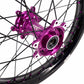 China Factory Stock KKE 21" & 18" E-Bike Spoke Wheels Rims Fit SurRon Ultra Bee 2023-2024 Purple Hub & Black Rim