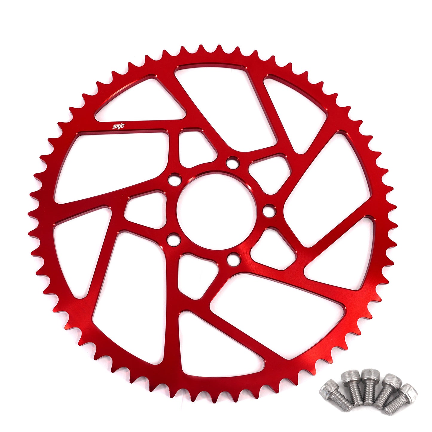 KKE Pink Purple Black Red and Blue Color Option of 58T Aluminum Sprocket For Sur Ron Light Bee-X For Segway, For Rawrr Mantis X