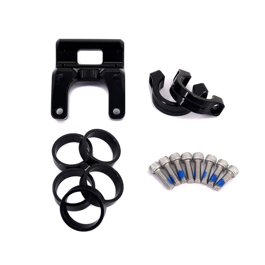 KKE Black Handlebar Risers Kit Fit Sur-Ron Light Bee X  e-Bike Bracket Clamps Pads