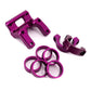 KKE Purple Handlebar Risers Kit Fit Sur-Ron Light Bee X e-Bike Bracket Clamps Pads
