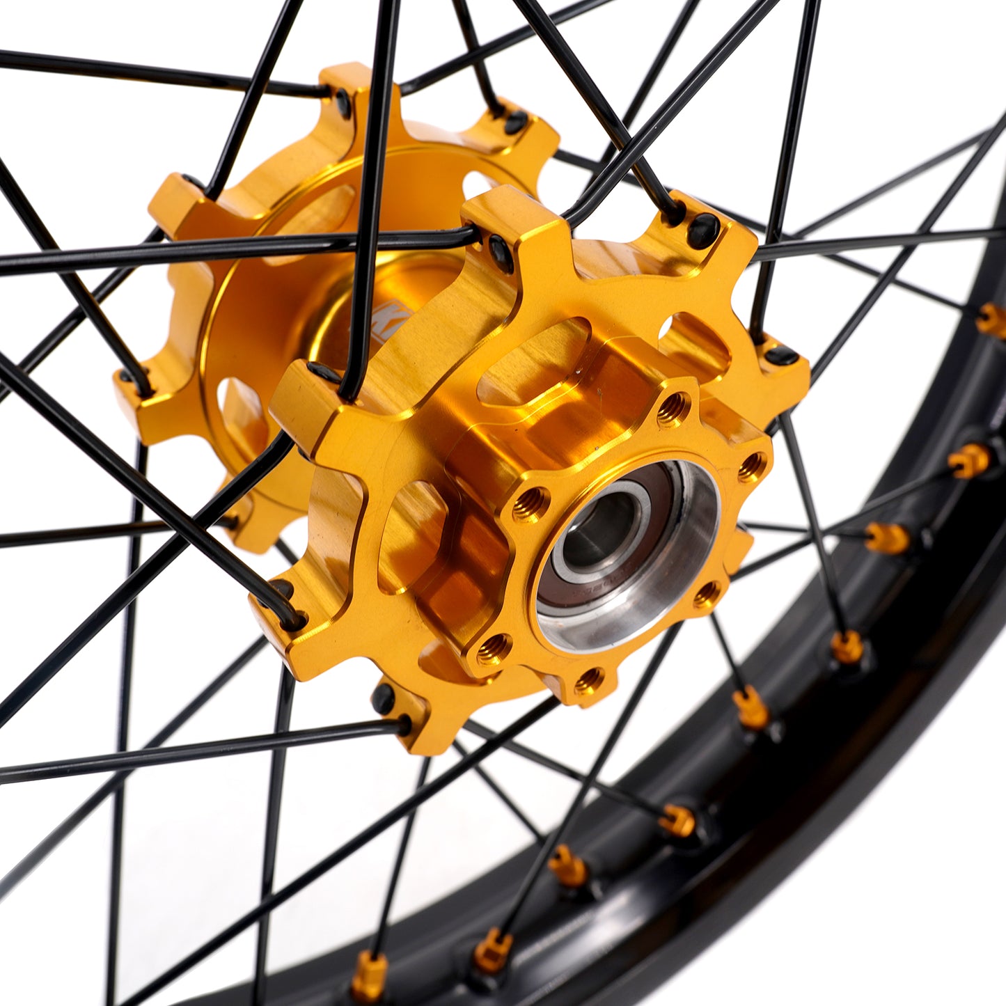 KKE 1.6*19" & 1.85*16" E-Moto Fit E-Ride PRO-SS 2024 E-Dirtbike Spoke Wheels Rims Gold