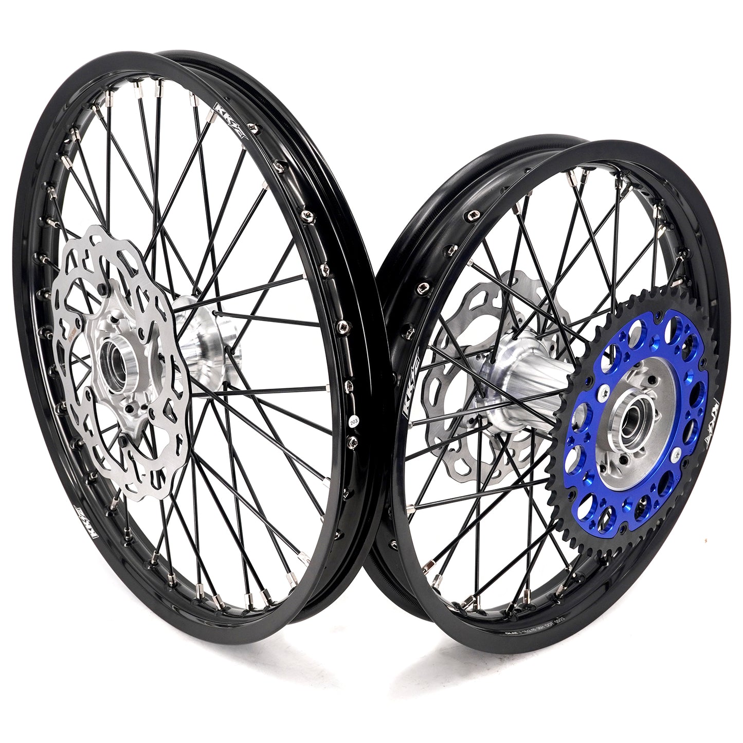KKE 21/18 New Generation Cast Hub Billet Wheels Fit For KTM EXC XC-W XCF-W EXC-F 2000-2023 Black Spokes