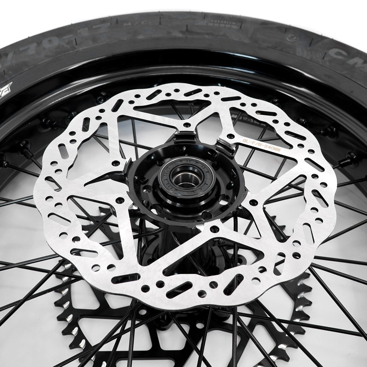 Pre-order US Stock KKE 2.5*17'' & 3.5*17'' Supermoto Wheels Tires Fit For SurRon Ultra Bee 2023-2025 All Black E-bike