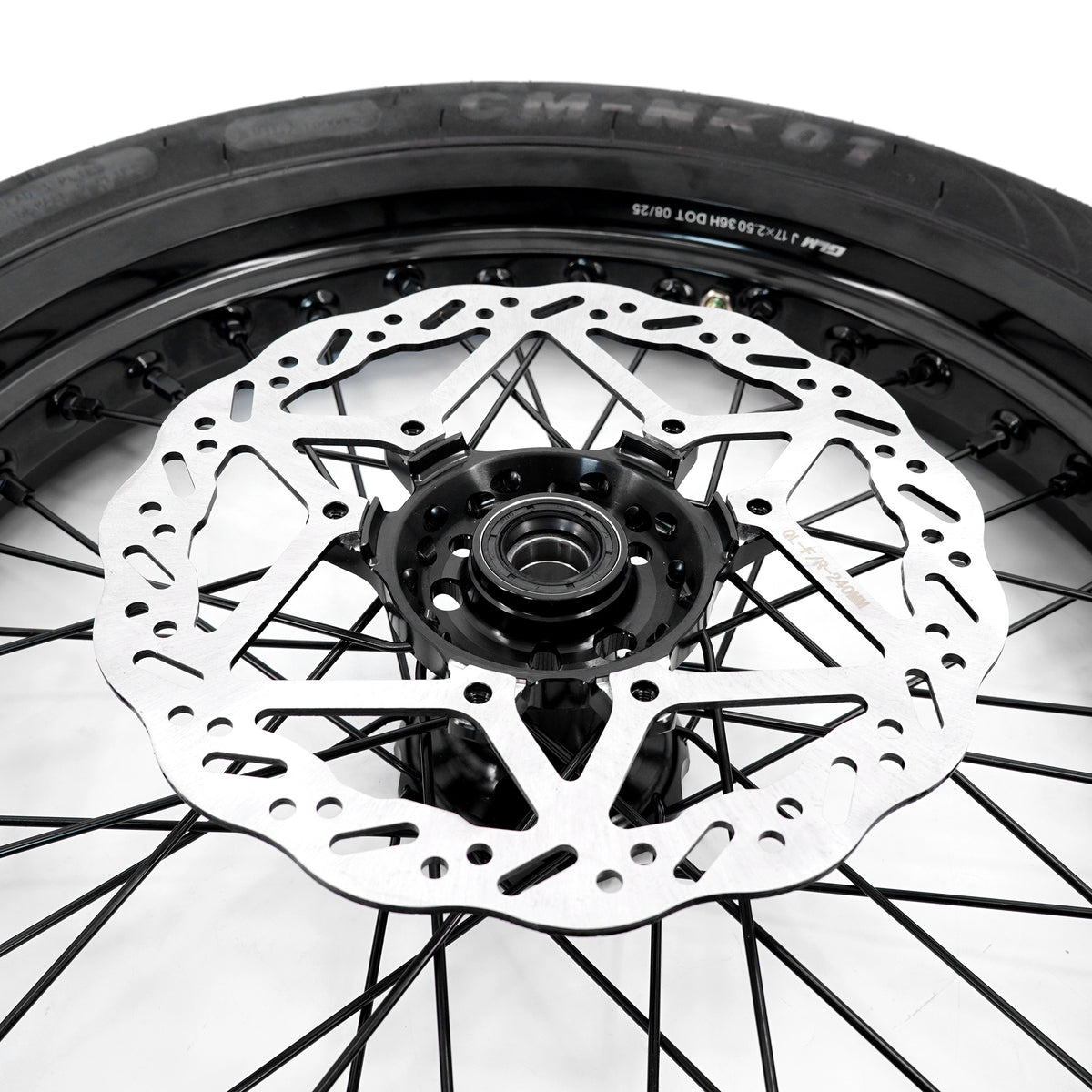 Pre-order US Stock KKE 2.5*17'' & 3.5*17'' Supermoto Wheels Tires Fit For SurRon Ultra Bee 2023-2025 All Black E-bike