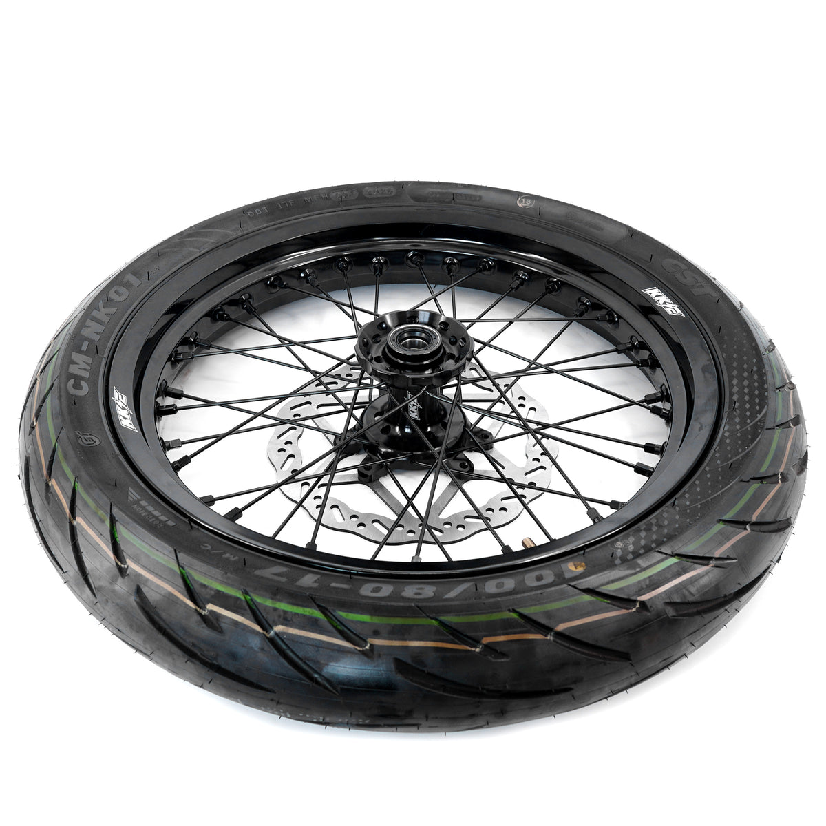 Pre-order US Stock KKE 2.5*17'' & 3.5*17'' Supermoto Wheels Tires Fit For SurRon Ultra Bee 2023-2025 All Black E-bike