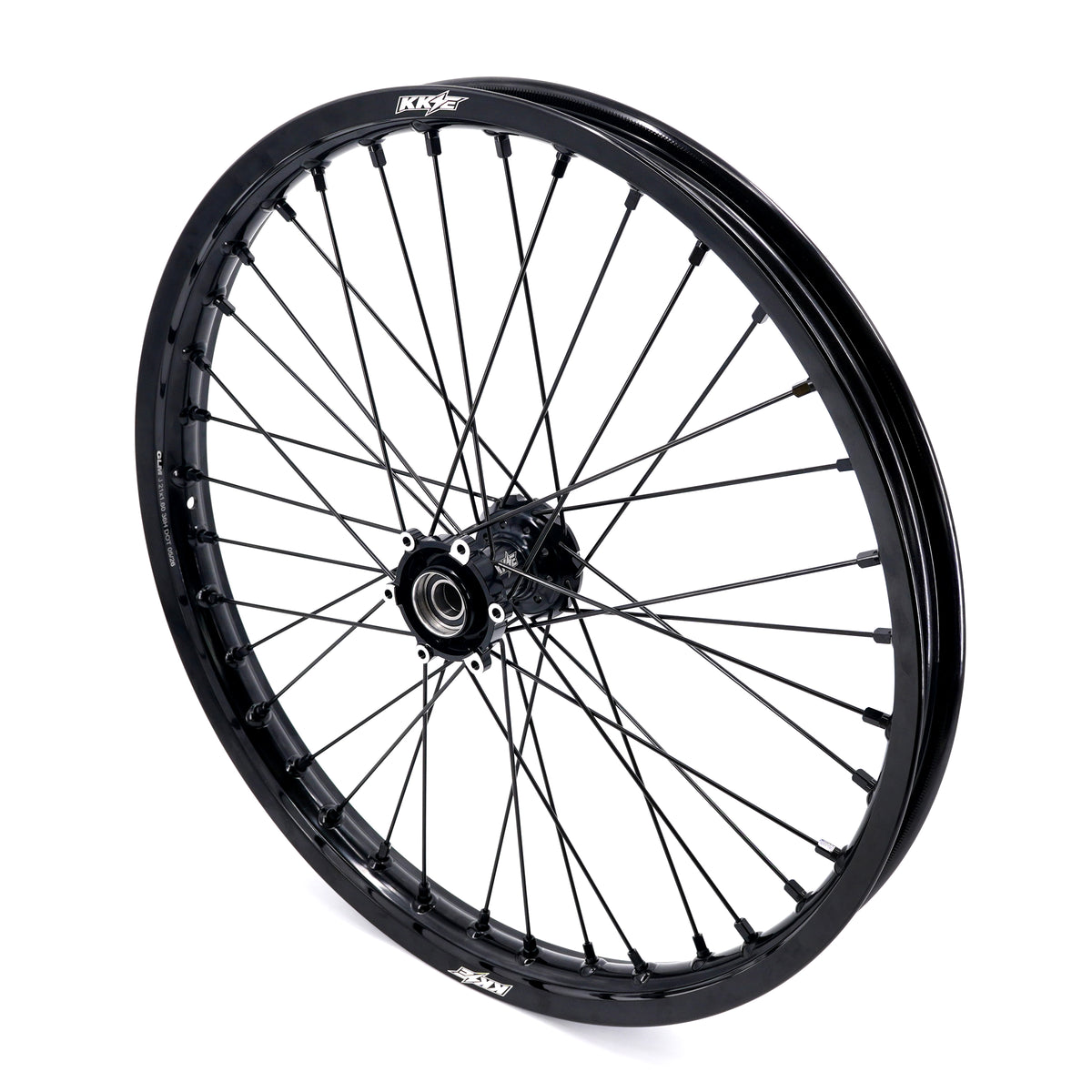 KKE Factory Stock KKE 1.6*21" & 2.15*18" Electric Dirtbike Wheels Rim For SurRon Light Bee 2 All Black