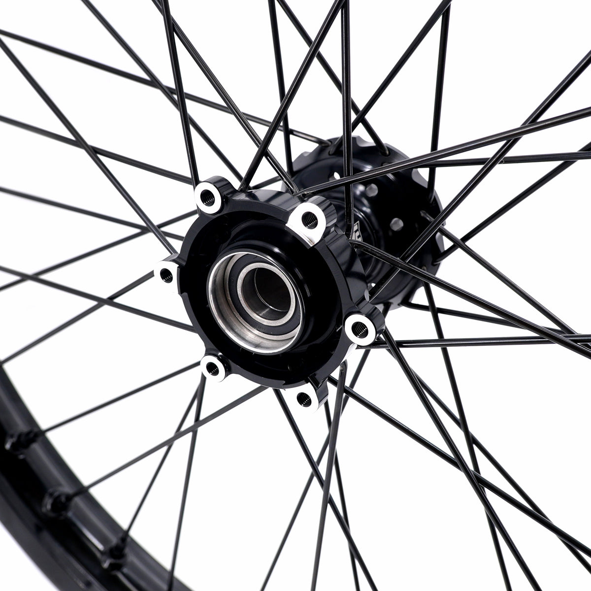 KKE Factory Stock KKE 1.6*21" & 2.15*18" Electric Dirtbike Wheels Rim For SurRon Light Bee 2 All Black