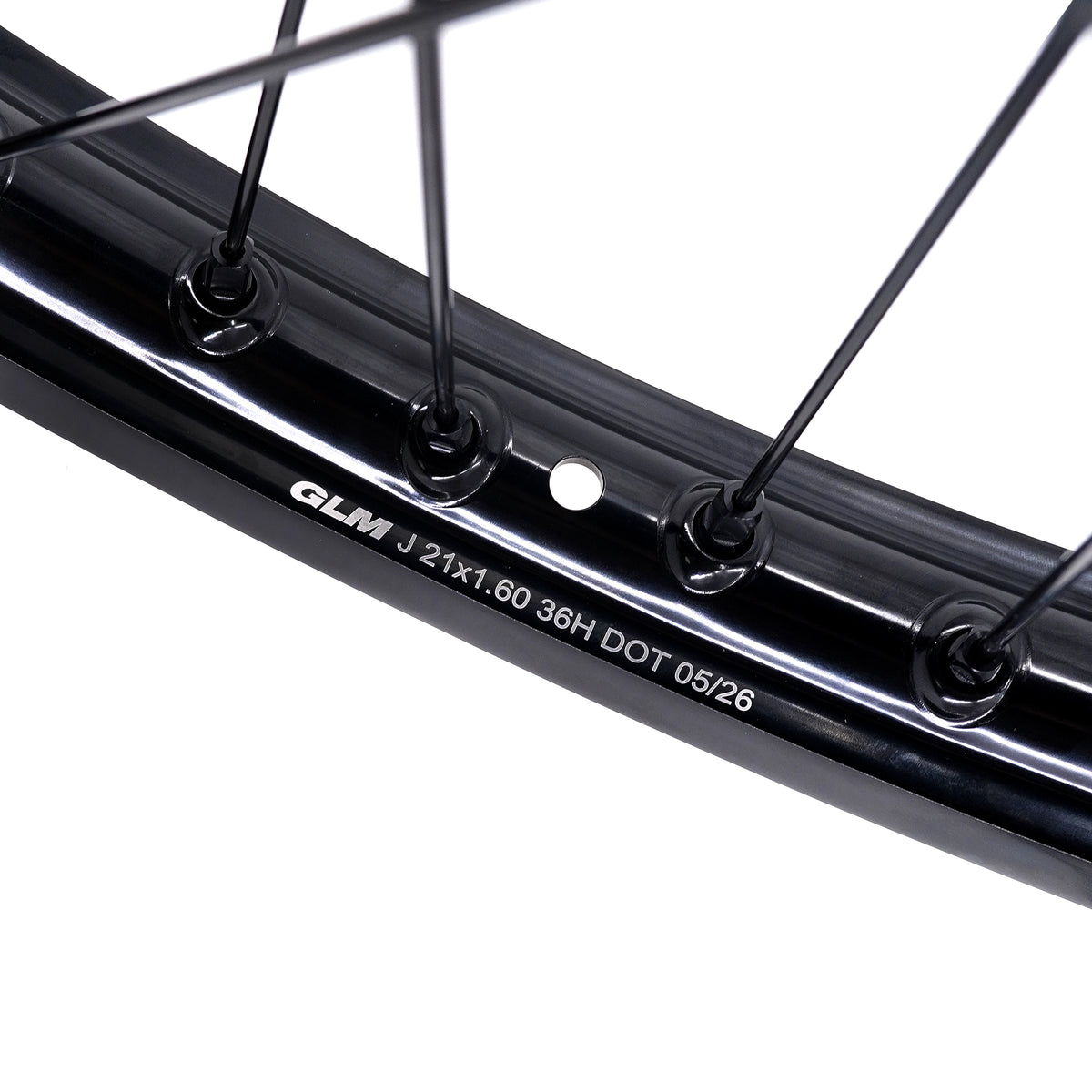 KKE Factory Stock KKE 1.6*21" & 2.15*18" Electric Dirtbike Wheels Rim For SurRon Light Bee 2 All Black