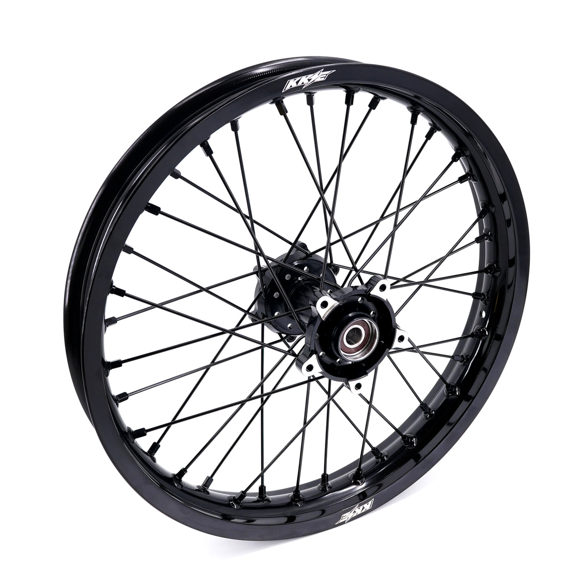 KKE Factory Stock KKE 1.6*21" & 2.15*18" Electric Dirtbike Wheels Rim For SurRon Light Bee 2 All Black