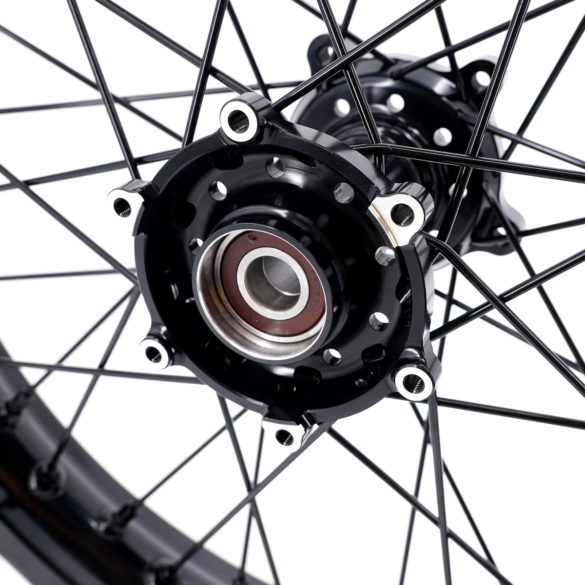 KKE Factory Stock KKE 1.6*21" & 2.15*18" Electric Dirtbike Wheels Rim For SurRon Light Bee 2 All Black