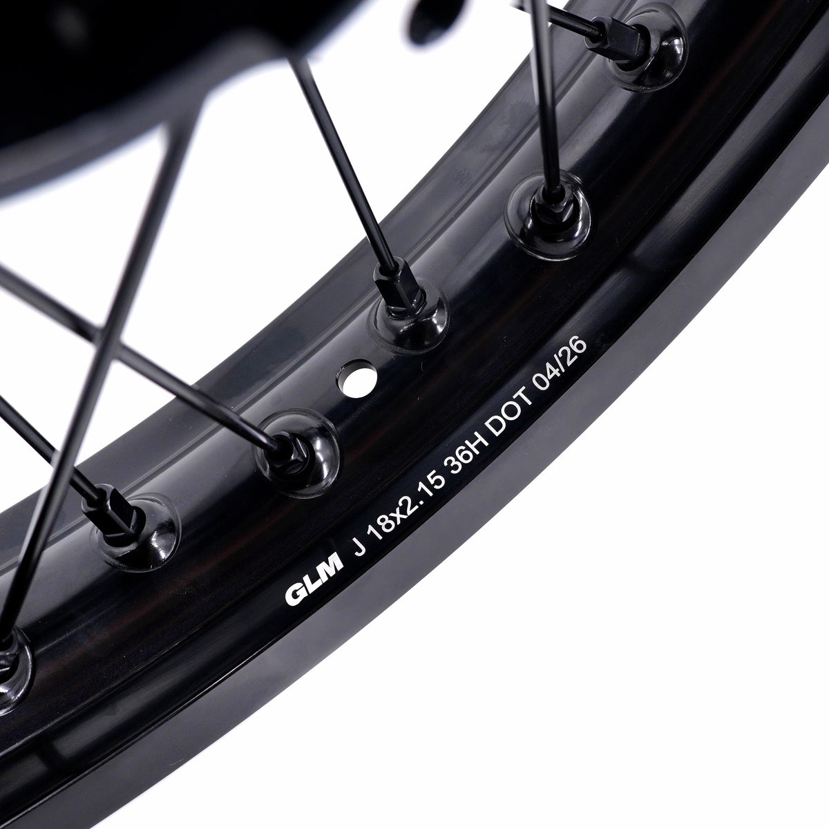 KKE Factory Stock KKE 1.6*21" & 2.15*18" Electric Dirtbike Wheels Rim For SurRon Light Bee 2 All Black
