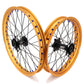 KKE Factory Stock KKE 21" & 18" E-Bike Spoke Wheels Rims Fit SurRon Ultra Bee 2023-2024 Gold Rim & Blue Nipples