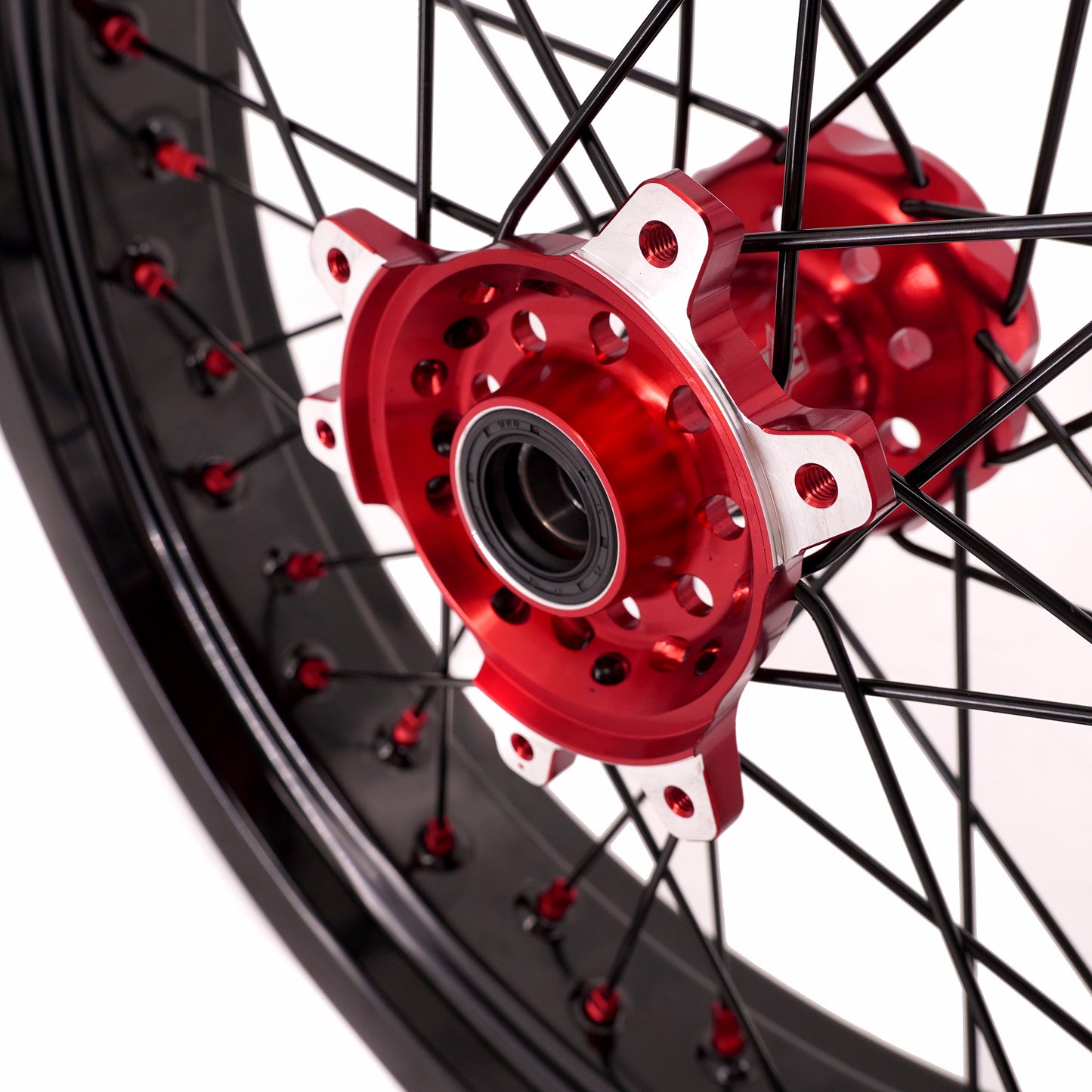 China Stock KKE 3.5/4.25*17" Electric Supermoto Wheels Rim Fit For SurRon Ultra Bee 2023-2024 Red