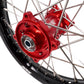 KKE 19 & 16 Spoked Kid's Wheels Rims Set for Kawasaki KX80 KX85 KX100 Red Hubs