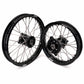 KKE 1.4*14 & 1.6*12 Spoked Kid's Wheels Rims Set for Kawasaki KX65 2000-2024 Black